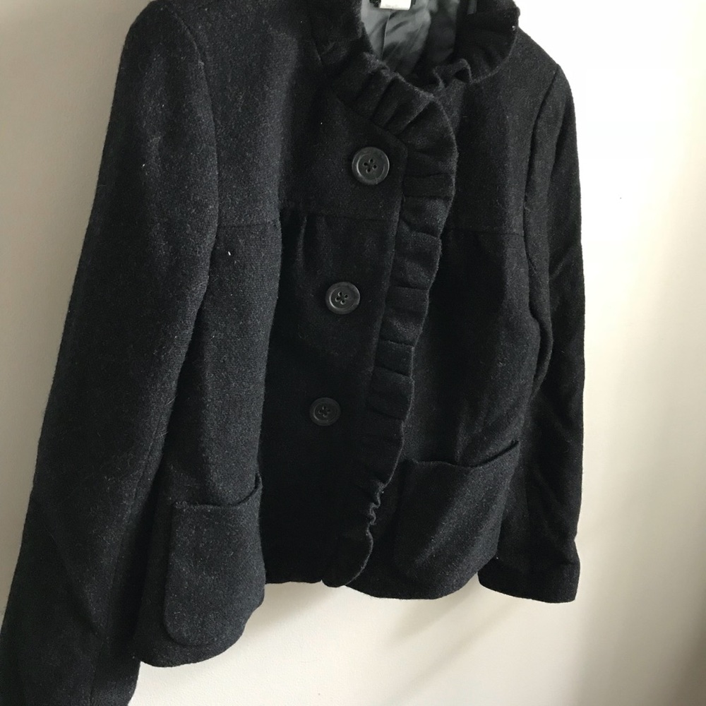 Jcrew ruffled wool jacket - Picture 5 of 5